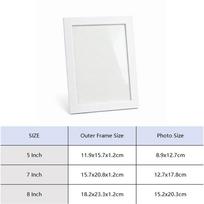 New 5/7/8 Inch Wooden Photo Frame Shadow Box Wall Decor Picture Display Frame Desktop Ornament Gallery Wall