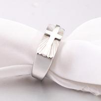 New Stainless Steel Seal Holy Light Cross Rings for Men Women Retro Punk Hip Hop Ring Party Titanium Steel Jewelry Gift 7 sidabras