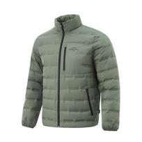 Li Ning Hot Pots Down Collection Down Jacket Men's Snail Smoky Green AYMU243-3 XL