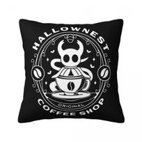Hallownest Coffee Emblem Hollow Knight Silksong Pillowcase Soft Polyester Cushion Cover Decorative Pillow Case Cover Chair Peach skin 18*18(CM)-1Pcs