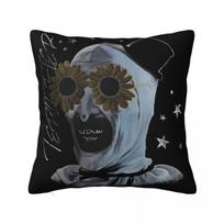 Terrifier Scary Movie Pillowcase Printed Fabric Cushion Cover Decor Pillow Case Cover Bed Zippered 40X40Cm Peach skin 18*18(CM)-1Pcs
