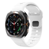 Strap for Samsung Galaxy Watch Ultra 47mm Silicone Band Soft Sport Correa Bracelet For Galaxy Ultra 47 MM Replacement Watchband Galaxy Ultra 47mm balta