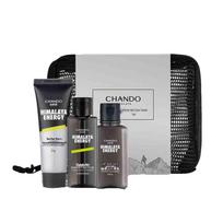CHANDO Men's Caffeine 3-Piece Travel Care Set