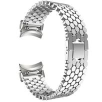 Moteriškas nerūdijančio plieno dirželis, skirtas Samsung Galaxy Watch FE 7/6/5 40mm 44 6 Classic 47 43mm, be tarpų, skirtas galaxy 5Pro 45mm, prabangus dirželis Watch 6 5 4 40mm sidabras