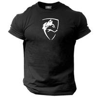 Wolf T Shirt Gym Clothing Bodybuilding Training Workout Exercise Boxing MMA Top M
