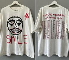 Smashing Pumpkins band Tour 9394 Rock Invasion SMILE T shirt Unisex T-Shirt S