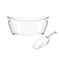 Ice Bucket 5L Large Capacity Boat Shape Ice Container with Ice Shovel Ice Pail for Party Wine Beer Sets