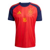 Adidas 2026 World Cup Spain National Team Rodri 16 Home Round Neck Quick-Dry Football Jersey Fan Version Men jersey JN4390-16 S