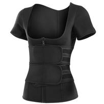 Waist Trimmer Sauna Sweat Belt Slimming Tummy Control Fitness Waist Trainer Belt for Women S juoda