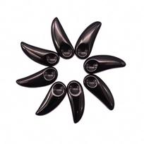 Luxury Customized Make up Mini Black Obsidian Cosmetic Spoon ECO Friendly Spatula Cosmetic Face Massage Cream Spoon for Gift black obsidian juoda