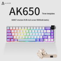 Ajazz AK650 Tri-Mode Hot-Swappable Mechanical Keyboard