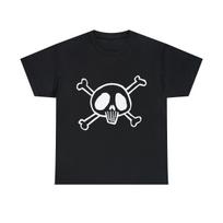 Pirate Skull And Bones Sketch Graphic Tee Shirt, S-5XL S