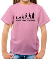 Born To Play Darts - Mens Womens Kids T-Shirt - Dart 180 Player Bullseye Big Fish Love Littler Board Dartboard Fan Funny Gift Present S