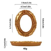 Retro Style Gold DIY Shadow Box Frame DIY European Retro Mini Photo Frames 3D Relief Gold Wedding Photo Display Frames Gifts