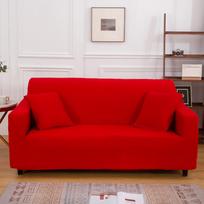 Vienspalviai elastingi sofos užvalkalai svetainei Stori segmentiniai kampiniai užvalkalai Sofos užvalkalas L forma Reikia pirkti 2 vnt. 2-Seat 145-185cm raudona
