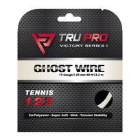 TRU PRO [Round Section/Soft] Ghost Wire Tennis String Single Strand 17 gauge (1.22 mm) - 12,2 m set balta