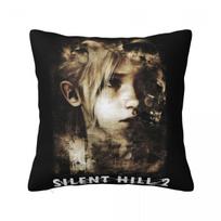 Laura Orphan'S Chalk Scribbles In Silent Hill 2 Pillowcase Printed Cushion Cover Decorative Throw Pillow Case Cover Home Zipper Peach skin 18*18(CM)-1Pcs