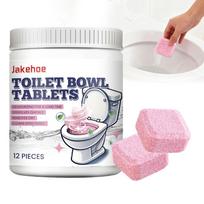 12PCS/SET  Toilet Cleaning Effervescent Tablet Deodorant Remover Urine Stain Yellow Dirt Cleaner Home Toilet Powerful Cleaning T A white