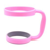 30oz puodelio laikiklis su dvigubais žiedais, nešiojama, ergonomiška puodelio rankenėlė, aksesuaras 30oz puodeliams, puikiai tinka lauke rožinė