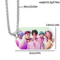 Demon Hunters Rumi Mira Zoey Stainless Steel Pendant Necklace Unisex Chain Jewelry Fans Gift