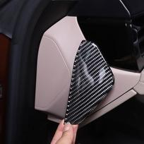 For Porsche Taycan    2022 Soft Carbon Fiber Car Dashboard Side Panel Cover trim Sticker Car Carbon Fiber