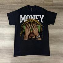 Summer Money View Street Style Rap Striving Pattern T-shirt Urban Hip-hop Art Fashion 100% Pure Cotton Printed Leisure Top S