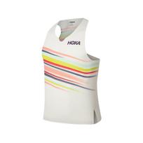Hoka One One Race Day Sleeveless Fitted Running Tank Men tops 1173510P-AFLR XL