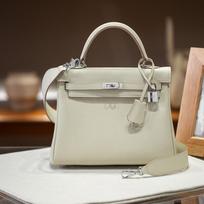 Inner Seam Top Layer Cowhide Togo Leather Bag With Double Shoulder Straps (H09-2528KL) 25cm with 2 shoulder straps
