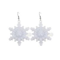 Christmas Party Earrings LED Lights Christmas Tree Glowing Dangler Glow in the Dark Snow Eardrop Easter Present Gift