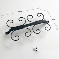 4/8/12 Cups Metal Wine Glass Rack Holder Stemware Hanging Under Cabinet Stemware Holder Storage Bar Kitchen Glass Wine Cup Shelf as the picture