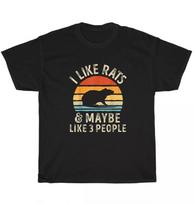 Vintage Retro I Like Rats and Maybe 3 People Funny Pet Rat Lover T-Shirt  Unisex T-Shirt XXXXL
