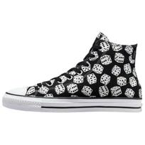 Converse Chuck Taylor All Star Pro High Black Dice Unisex Sneakers White A03221C 42.5