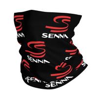 Ayrton Senna Print Bandana Neck Warmer Women Men Winter Hiking Camping Ski Scarf Gaiter Motorcycle Rider Windproof Face Cover