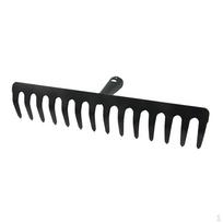 Rake 0cm Wide 14 Heavy Duty Steel Replacement Lawn Leaves Black