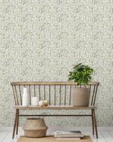 Viniliniai tapetai flizelino pagrindu GRANDECO Leafy Trail A78801, 0,53 x 10,05 m