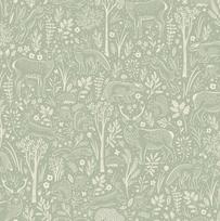 Viniliniai tapetai flizelino pagrindu GRANDECO Woodland Animals LD3413, 0,53 x 10,05 m