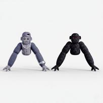 2026 New Scary Baboon Plush Toy Soft Stuffed Doll Horror Game Character Collectible Room Decoration Kids Easter Gift