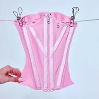 Hourglass Fantasy Waist Trainer Colombianas Girdles Waist Trainer Corset for Tummy Control Belt Body Shaper Cincher Pink Xs smėlis