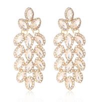 Crystal Drop Earrings With Tassel For Women Bridal Jewelry balta