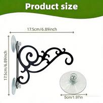 Bird Feeder Hangers with Suction Cup for Window Bird feeder stand Wind chime hook scourtyard lights rack for Garden Deck Railing juoda
