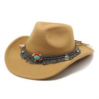 2025 Western Cowboy Hat For Men Women  Solid Color Jazz Montana Sombrero Hombre Cap Size 56-58cm 56-58CM kupranugaris