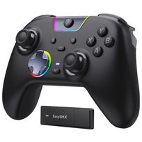 EasySMX X05PRO PC Sound RGB 1000Hz Polling Turbo Rapid Vibration 1000mAh Compatible with Black Controller, Wireless/Wired Connection, 2.4G Receiver, juoda