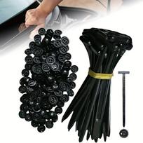 Universal Car Cable Ties with Fasteners - for Mudguard Fixing, Wire Management, Daily Auto Repair, Multi-Purpose Nyl… More 50 pcs