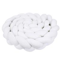 Kūdikio austos juostelės tinka vaikų kambariams, lovytės apsaugoms, buferinėms juostoms ir saugos aptvarams. (White,three strands 2m) balta