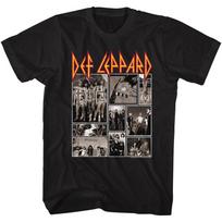 Def Leppard Picture Collage Men's T Shirt Rock Music Band Merch S