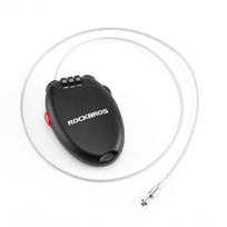 ROCKBROS Wire Lock Retractable Dial Anti-Theft 3 Digits 60cm Compact juoda