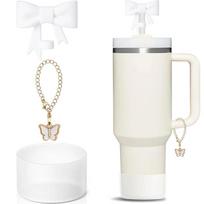 1/3pcs Bow Straw Covers Cap Toppers Compatible with 40 oz Tumbler Cups for 0.4in/10mm Cups Straws Accessories