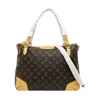 [Pre-Owned] Estrela Medium Brown Coated Canvas Monogram Crossbody Handbag Shoulder Bag - Very Good #2X5CI3 ONE SIZE