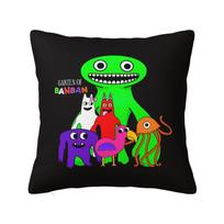 Custom Funny Rainbows Friend Play Games Pillow Case 45X45Cm Nordic Cushion Cover Velvet Pillowcase Peach skin 18*18(CM)-1Pcs