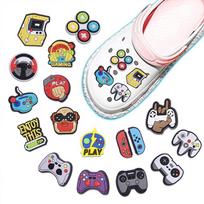 17 vnt. „Hot Gamepad“ serijos PVC batų pakabukai, skirti batų dekoravimui 17pcs